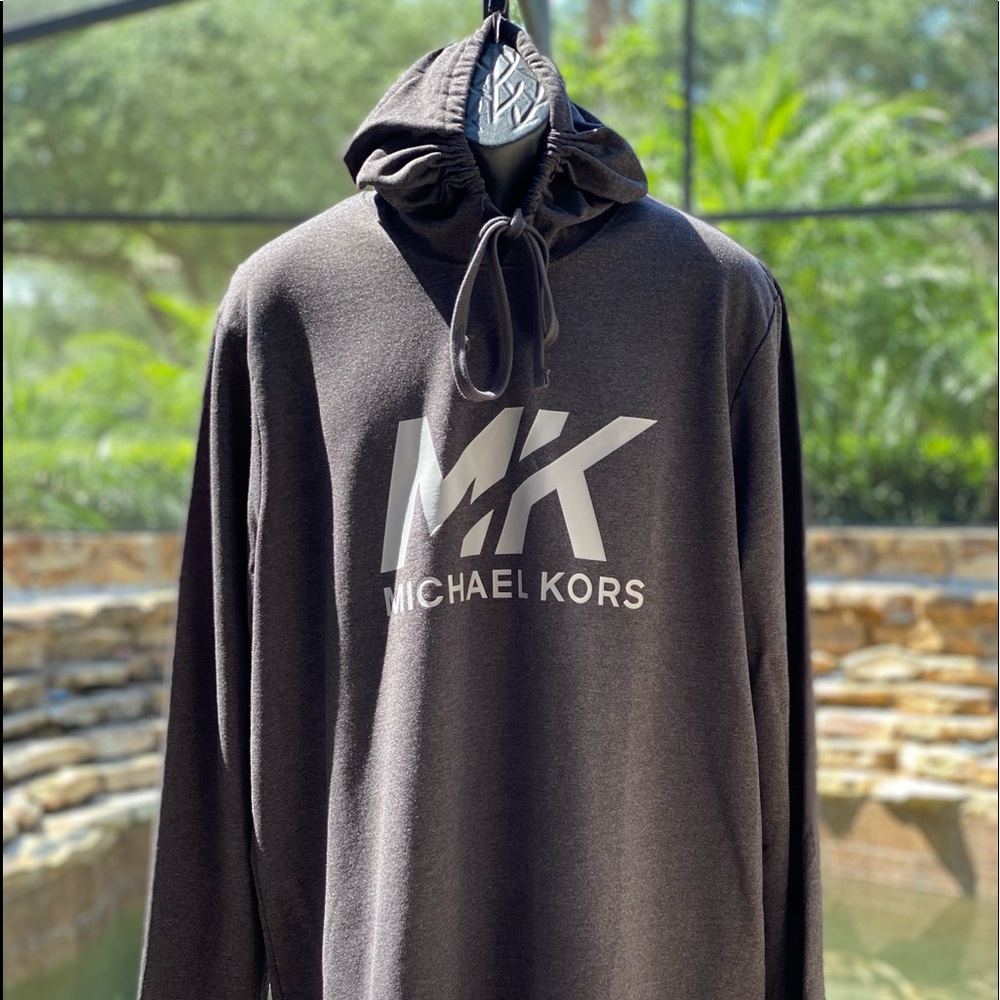 MICHAEL KORS MENS HOODIE GRAY